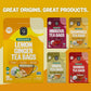 FGO Organic Lemon Ginger Tea, 100 Count, Eco-Conscious Tea Bags, Resealable Bag, Caffeine Free, Packaging May Vary (Pack of 1)
