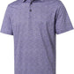 Men's Golf Polo Shirts Short Sleeve Striped Performance Moisture Wicking Dry Fit Golf Shirts for Men