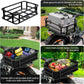 AWQM Large Ebike Basket, Waterproof Metal Electric Bicycle Basket, Quick Assemble Bike Accessories Rear Cargo Rack for Picnic, Pet, Sports