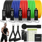 Aihoye Resistance Bands for Working Out, Exercise Bands with Handles, Stretch Bands for Exercise, Workout Bands with Door Anchors for Physical Therapy & Strength Training