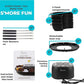 Kusini Smores Maker Tabletop Indoor - Flameless Electric Marshmallow Roaster – 4 Detachable Trays & 4 Roasting Forks – Gift Set & Date Night Idea. Movie Night Supplies & Housewarming Gift