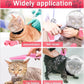 Cat Muzzle for Grooming Cat Adjustable Hood with Paw Covers Nail Clipper Trimmer Brush Tick Remover Tool Kitten Breathable Anti Bite Muzzles Silicone Anti Scratch Boots for Cats Bathing Shaving