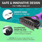 Maxpower Planet Pet Grooming Brush - Double Sided, Extra Wide for Dogs and Cats - Dematting Undercoat Rake, Reduces Shedding by 95%, Purple