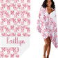 JML Personalized Beach Towel with Name, Custom Beach Towel with Text, Customized Bow Microfiber Pool Towel, Quick Dry & Absorbent Swim Towel for Adult,Anniversary, Birthday, Summer Holiday,Vacation