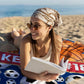 Personalized Beach Towel With Name, Custom Beach Towel with Text, Customized Basketball Football Microfiber Pool Towel, Quick Dry & Absorbent Swim Towel for Adult,Anniversary, Birthday, Summer Holiday