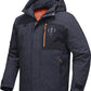 Men's Winter Jacket Waterproof Ski Snow Coat Windproof Snowboard Hooded Raincoats with Warm Graphene lining