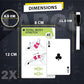 Pilates Bar Workout Cards - 58 Exercise Cards with Pilates Stick Work Out Postures, Instructions & Breathing Tips | Free Ring & Dry-Erase Marker to Create Your Customize Workout Planner Chart