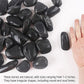 8LB 1"-2" Black River Rocks for Plants, Polished Pebbles for Garden Landscaping, Planters, Aquariums, Vase Fillers – Indoor & Outdoor Decor