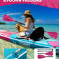 Inflatable Stand Up Paddle Board for Adults with Seam Welded Technology, 10'6''x33''x6'', Durable SUP with Dual-Blade Paddle and Complete Accessories, 390 lbs Capacity, Beginner-Friendly