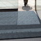 M+A Matting WaterHog Diamond | Commercial-Grade Entrance Mat with Rubber Border – Indoor/Outdoor, Quick Drying, Stain Resistant Door Mat (Bluestone, 6' x 6')
