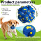Upgrade Dog Balls Interactive Toys for Aggressive Chewers, Indestructible Tennis Durable Bouncy for Fetch Game, Lightweight Floating, Blue
