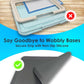 TidyFriend Puppy Pad Holder Tray Fits for 11.5” x 17” Wee Wee Pee Pads - Stable Grip, Raised Edges, Quick-Wipe Silicone Surface Dog Potty Tray Holder for Indoor Flooring Protection (Grey)