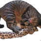 15" Leopard Print Catnip Cat Kicker Toy with Refillable Pocket (Kickers Filled with 1 oz Premium Canadian Catnip)