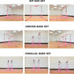 Gymnastics Double Horizontal Bars 3Play Parallel Bars Uneven Bars Gymnastics Training Kip Bar with 304 Stainless Steel Regulating Arms & Fiberglass Rail for Indoor Outdoor Home Club Use