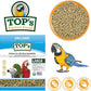 TOP's Parrot Food Pellets Hookbills, Small, Medium, Large Birds - Non-GMO, Peanut Soy & Corn Free, USDA Organic Certified - 1 lb / 453 g