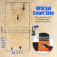 TOBWOLF 26.3' x 52.6' Beach Volleyball Lines, Volleyball Court Lines with Metal Anchors & SandBags,Highly Visible Marking Sand Lines with Metal Anchors & SandBags for Sand Outdoor Grass Backyard