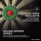 Accudart Armada Bristle Dartboard Cabinet Set - Official Size 18" x 1.5" - Self Healing Genuine Sisal - Wall Mount Cabinet Set - Round Spider Wires Reduce Bounce Outs - Rotatable Metal Number Ring