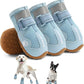 Hcpet Dog Shoes, Dog Boots for Large Dogs, Breathable Dog Booties Paw Protector for Summer Hot Pavement, Winter Snowy Day, Outdoor Walking, Indoor Hardfloors Anti Slip Sole Blue Size 6