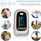 WRINERY Oxygen Saturation Monitor, Pulse Oximeter Fingertip, Oxygen Monitor, O2 Saturation Monitor, OLED Portable Oximetry with Batteries, Lanyard (Silver-White)