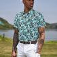 TAPULCO Mens Quick Dry Polo Shirts Camouflage Pattern Performance Athletic Lightweight Breathable Casual Golf Tshirts