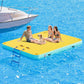 Specraft Inflatable Floating Dock, Non-Slip Air Dock Platform loating Island Raft with Rope Ladder for Pool Lake Beach Ocean