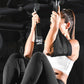 DMoose Fitness Hanging Ab Straps for Pull Up Bar & Core Strength Training - Soft Padded Exercise Straps for Ab Swing & Leg Raises, Hang Bar Strap with 2 Steel Carabiners - Abs Equipment for Home & Gym