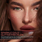 Rose Gold Glitter Freckles Face Tattoo, Sparkle Face Glitter Speckles, 4pcs Makeup Patches