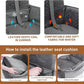 Dog Car Seat Booster with Waterproof Cover, Memory Foam, Small/Medium Dog Bed for Car Back Seat for Travel, Grey, 2 Safety Belt