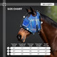 Kensington UV Fly Mask with Fleece Trim - Protective Mask with Dual Ear Opening & Forelock Freedom - Large, Lavender Mint