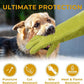 HANDLANDY Animal Handling Gloves, Bite Proof Cat Gloves, Ideal for Rose Pruning, Gardening, Falconry, Pet Grooming (Ginger yellow, 16 Inches)