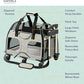 Katziela Pet Carrier - Airline Compliant Dog Carrier - TSA Approved Pet Carrier for Small Dogs and Cats - Soft FAA Travel Airplane Dog Carrier Luggage (Grey/Brown-Pro)