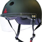 Triple Eight The Certified Sweatsaver Helmet with Visor for Roller Derby, Skateboarding and BMX