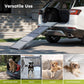 Dog Ramp for Car, 63" Folding Pet Ramp for Large Dogs up to 200 lb, 17" Wide Car Ramp for Dog, Portable Pet Stair Ramp with Nonslip Rug Surface, Outdoor Dog Ramp for Truck SUV High Bed Couch