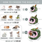 JanYoo Rat Bed Hut Guinea Pig Hideout House Small Animal Tent Accessories Rabbit Hideaway Igloo Supplies for Cages