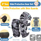 Soft-Style Kids Knee and Elbow Pads with Bike Gloves, Flexible Impact-Resistant Gear for Ages 2-11, Designed for Balance Bikes, Roller-Skating, and Skateboarding