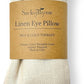 Organic Linen Eye Pillow - Lavender & Flaxseed for Relaxation, Yoga, Stress Relief - Microwavable Heating Pad & Cool Compress - Made in USA - Gifts for Meditation