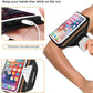 Running Armband with Earphone Bag Cell Phone Armband for iPhone 16 15 Pro 14 Plus 13 11 XR XS, Galaxy S24/S10 Water Resistant Sports Phone Holder Case & Zipper Slot Car Key Holder for 6.9 inch Phone