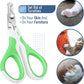 Mr. Pen Cat Nail Trimmer, Spring Green & White, Cat & Dog Nail Clipper