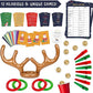 Gutter Games 12 Games of Christmas - 12 Hilarious Holiday Activities [Family Party Games Pack for Kids, Teens & Adults] - by Beat That! Game - Multicolor