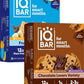 IQBAR Brain and Body Plant Protein Bars - Chocolate & Fruit Variety - 24-Count Low Carb - Gluten Free, High Fiber, Vegan Snacks - Low Sugar Meal Replacement
