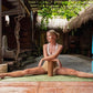 YOGA DESIGN LAB | The Combo Yoga Mat | 2-in-1 Mat+Towel | Eco Luxury | Ideal for Hot Yoga, Power, Bikram, Ashtanga, Sweat | Studio Quality | Includes Carrying Strap!