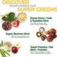 Country Farms Organic Super Greens Apple Banana Flavor, 50 Organic Super Foods, Packed with Fiber, USDA Organic Drink Mix, Fruits, Vegetables, Mushrooms & Probiotics, Supports Energy, 5g Fiber