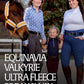 Equinavia Valkyrie Soft Ultra Fleece Padded Adjustable Breakaway Horse Halter - Golden Sunshine/White - Warmblood