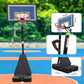 Portable Basketball Hoop with Stable Base, Basketball Hoop Goal System for Teens Adults, Heavy-Duty Steel, Adjustable Height, Easy to Move, Outdoor & Indoor Use