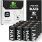 Certified Compostable Poop Bags for Dogs, 240 Poop Bags (16 Rolls),Landfill Friendly, Leak Proof Unscented Easy Open Poop Waste Bag（Black）