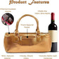 Wine Clutch Bag (Thermal Insulated) Trendy Women’s Carry Tote | Holds Red & White 750mL Bottles | Trendy Fashion | Incl. Portable Waiter-Style Corkscrew