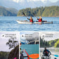 Adjustable Kayak Paddle with Carbon Shaft and PP Blade Available in 220-230/220-240/230-250cm Floating Lightweight Kayak Oars with Original Pattern