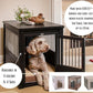 New Age Pet ECOFLEX Dog Crate End Table - Furniture-Style Pet Crate for Crate Trained Dogs - Stainless Steel Tubing & a Latched Closure - 10 Year Manufacturer's Warranty.