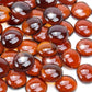 5LB Amber Flat Glass Marbles for Vases, Gemstone Beads Vase Filler Decorative Glass Pebbles for Fish Tank, DIY Crafts, Autumn Centerpieces, Aquarium Decor Rocks