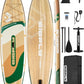 Bigfly Inflatable Stand Up Paddle Board 11’*34”*6”, Blow Up Paddle Board for Adults,with Detachable Fins, Pump, Floating Paddle, Safety Leash,Backpack
